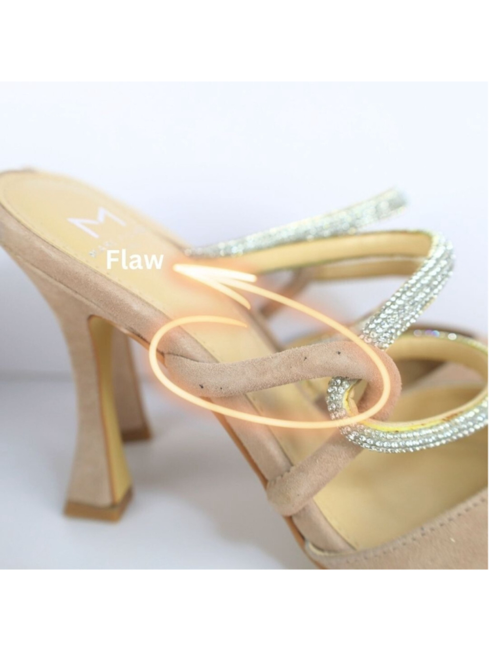 Marc Fisher Women's Candy High Heel Mules Natural Size 6.5- 0214 - Picture 7 of 16